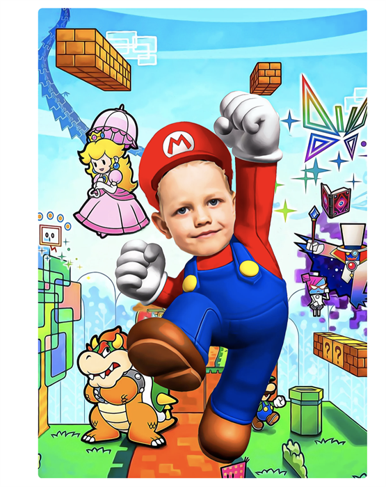 Super Mario Poster - Kişiye Özel