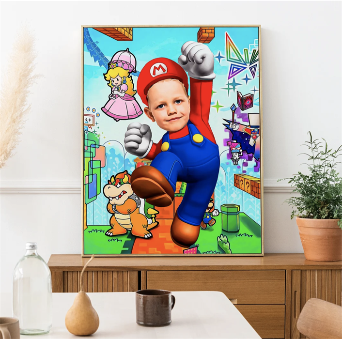 Super Mario Poster - Kişiye Özel
