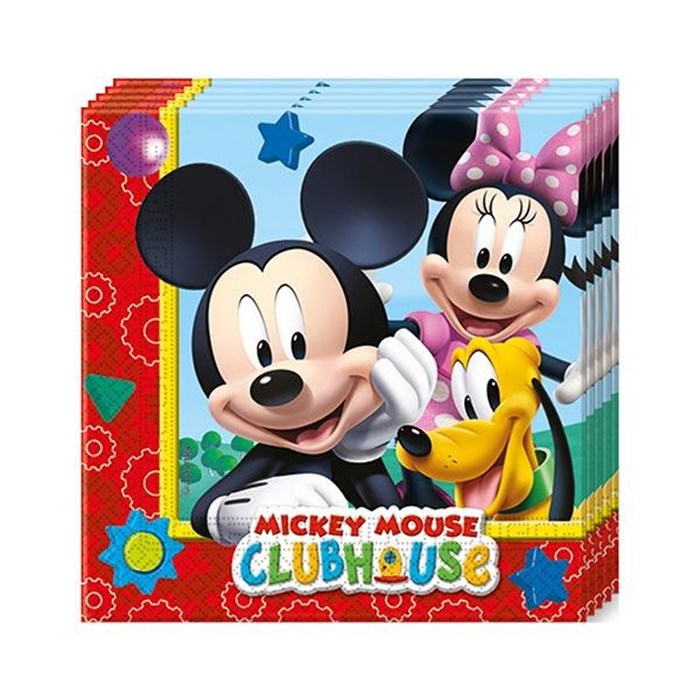Mickey Mouse Temalı Doğum Günü Partisi Peçete 20 Adet