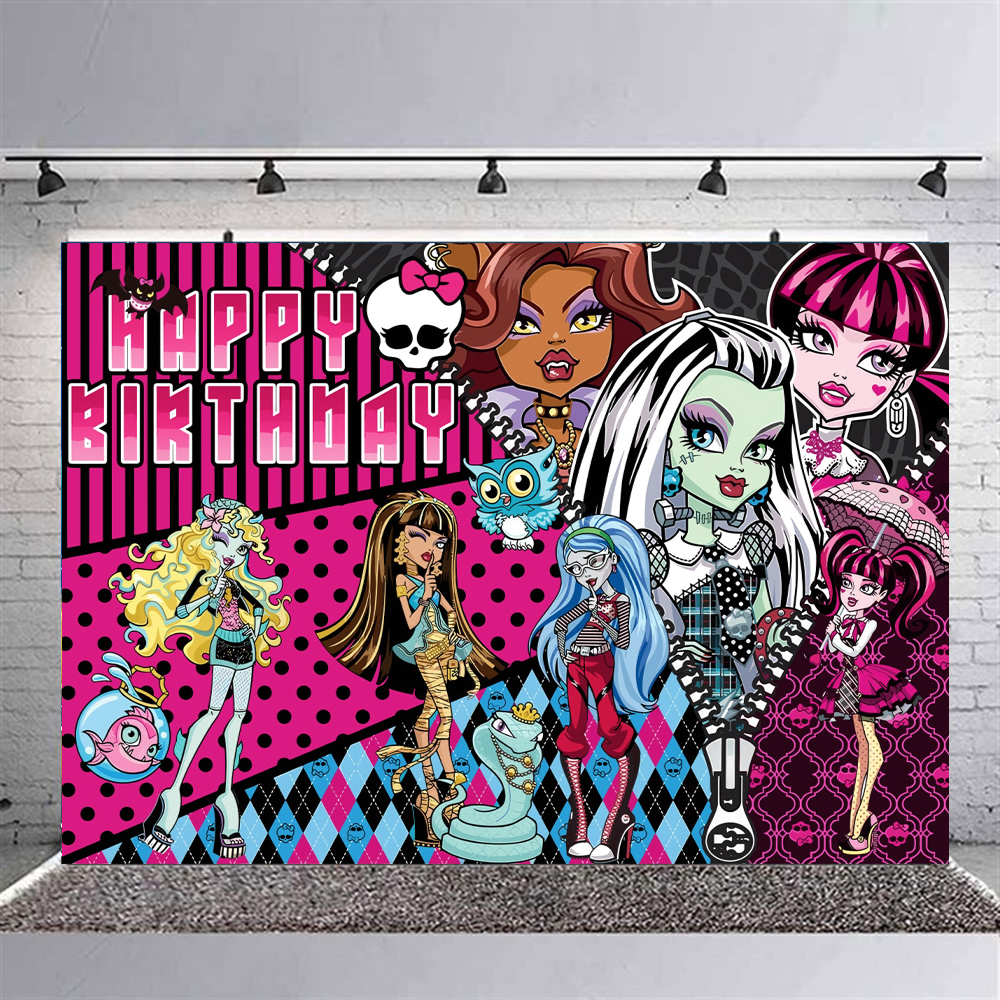 Monster High Konsepti Doğum Günü Afişi