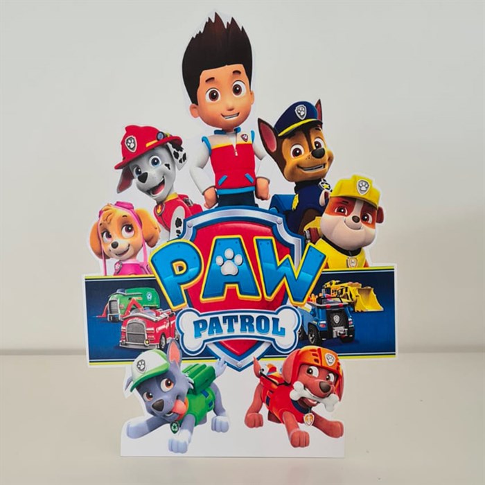 Paw Patrol Konsepti Ayaklı Dekoratif Pano 30 cm