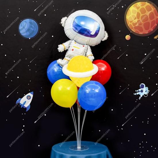 Uzay Astronot Balon Balonlu - Ayaklı Balon Standı 7’li