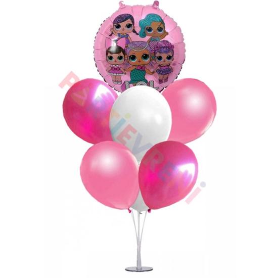 Ayaklı Balon Standı - LOL Bebek Temalı