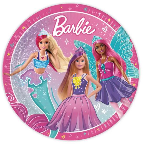 Barbie Temalı Lisanslı Tabak 8’li