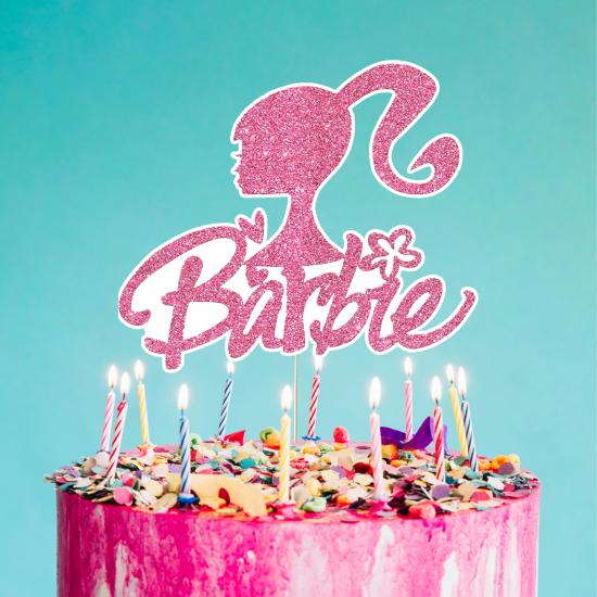Barbie Konsepti Happy Birthday Pasta Süsü