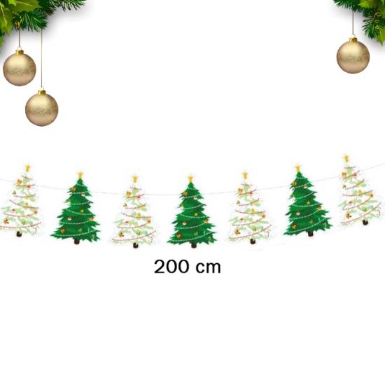 Çam Ağacı konseptli Yılbaşı Banner 200 cm