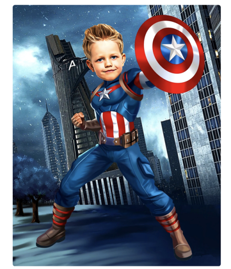 Captain America Poster  - Kişiye Özel