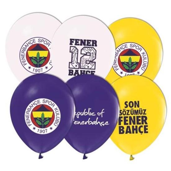 Fenerbahçe Doğum Günü Konsept Baskılı Lateks Balon