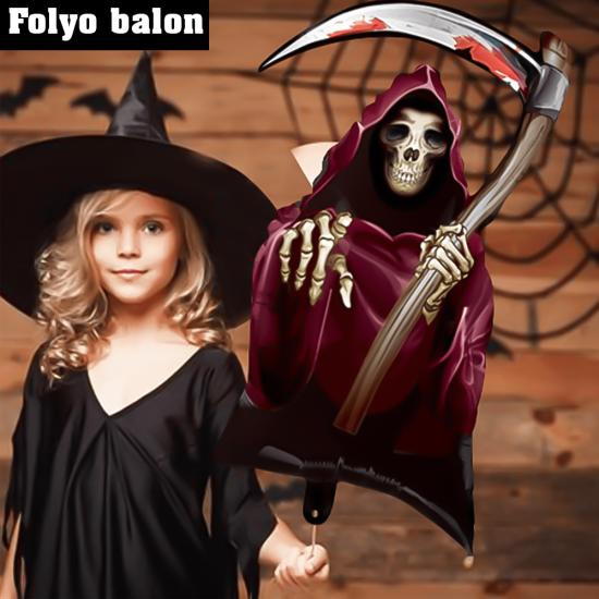 Halloween Temalı Azrail Folyo Balon