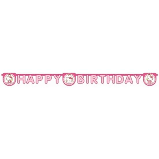 Hello Kitty Doğum Günü konseptli Happy Birthday Banner