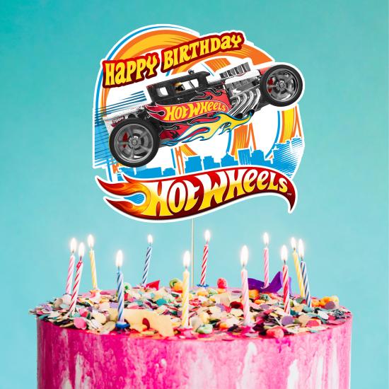 Hot Wheels Konsepti Happy Birthday Pasta Süsü