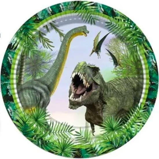 Jurassic World Konseptli Karton Tabak 8 Adet