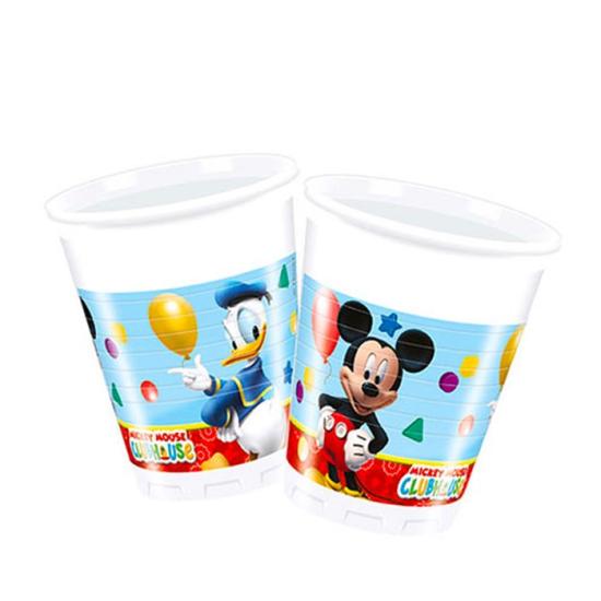 Mickey Mouse Doğum Günü Konseptli Bardak - 8 Adet