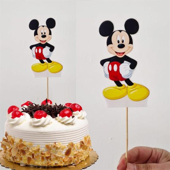 Mickey Mouse Temalı Çubuklu Maket Süs