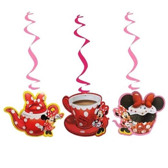 Minnie Mouse Cafe  Temalı 3’lü Asmalı İp Süs