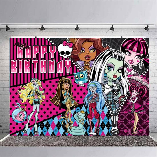 Monster High Konsepti Doğum Günü Afişi