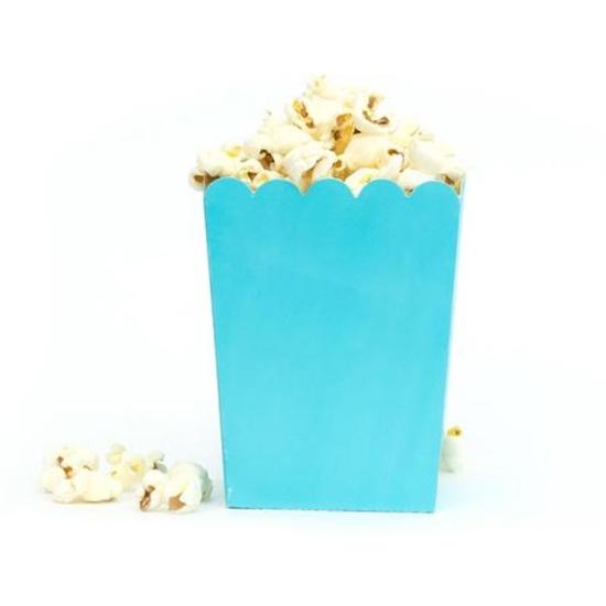 Popcorn Kutusu Mavi  - 5 Adet