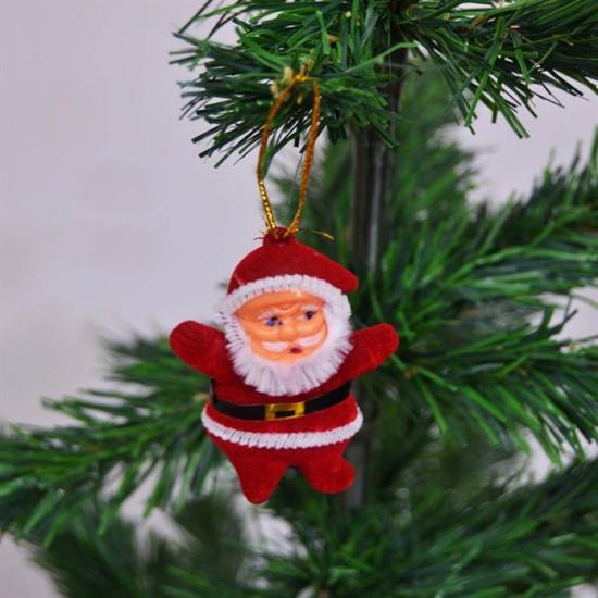 Yılbaşı Ağaç Süsü Mini Noel Baba 6 Adet