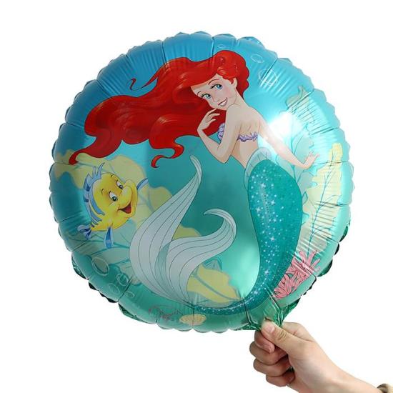 Prenses Ariel Temalı Yuvarlak Folyo Balon