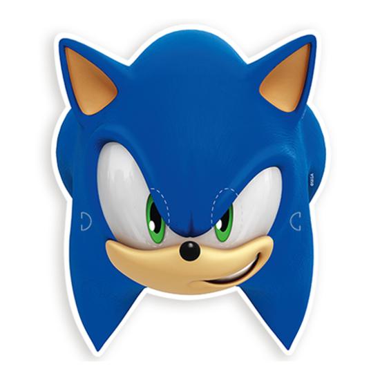 Sonic Konsepti Lisanslı Kağıt Maske 6’lı