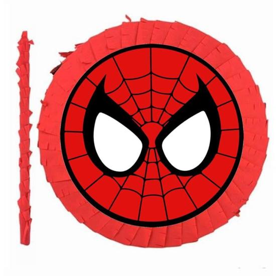 Spiderman Konsepti Kırmızı Pinyata