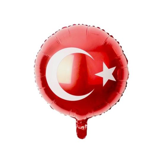 Türk Bayrağı Baskılı Folyo Balon