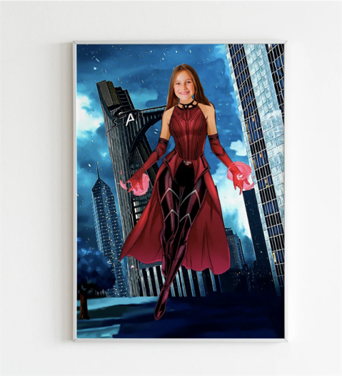 Wanda Scarlet Witch Poster - Kişiye Özel