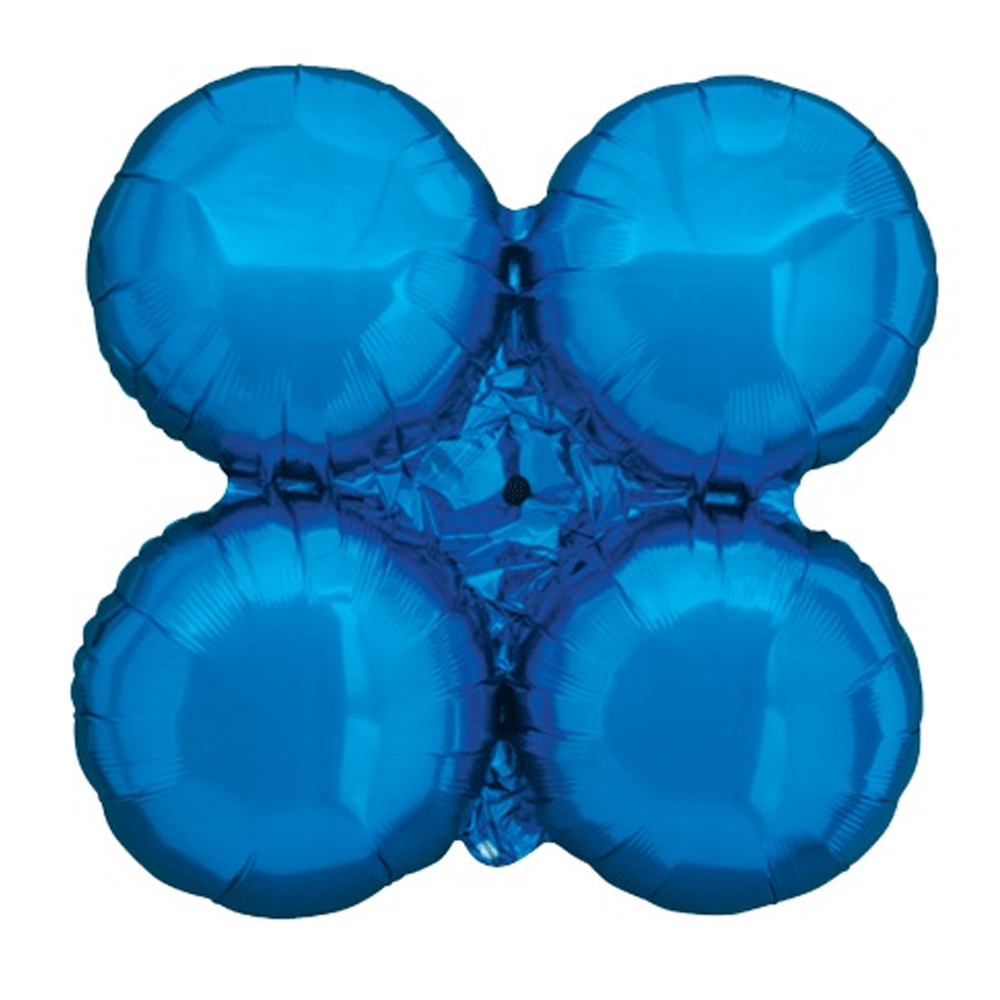 Mavi Yuvarlak Temalı Dekorasyon Folyo Balon 75 cm