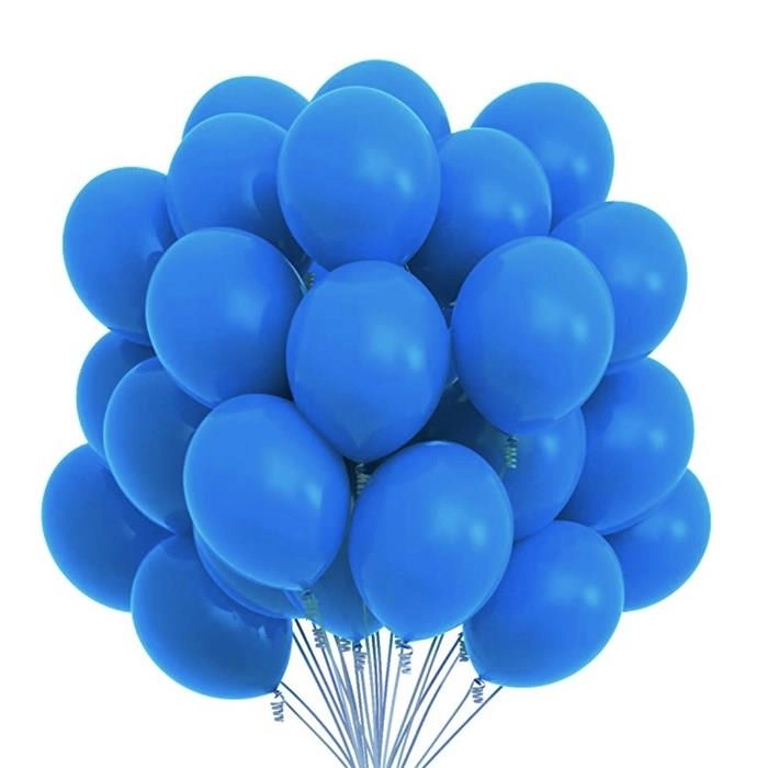 Mavi Baskısız Lateks Balon -100 Adet