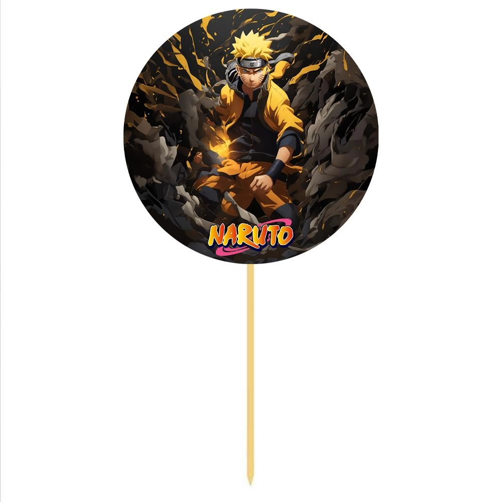 Naruto Temalı Yuvarlak Çubuk Süs