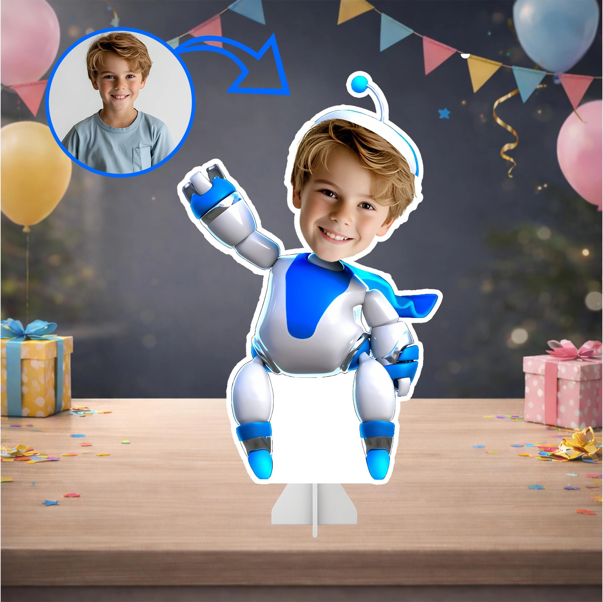 Kişiye Özel Astrobot Temalı Masa Panosu