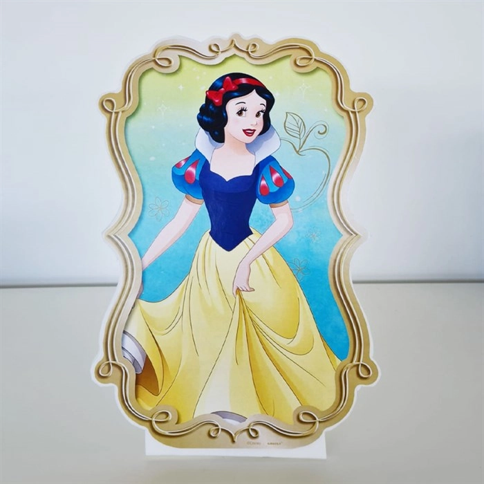 Ayaklı Dekor Pano - Pamuk Prenses - 30 cm