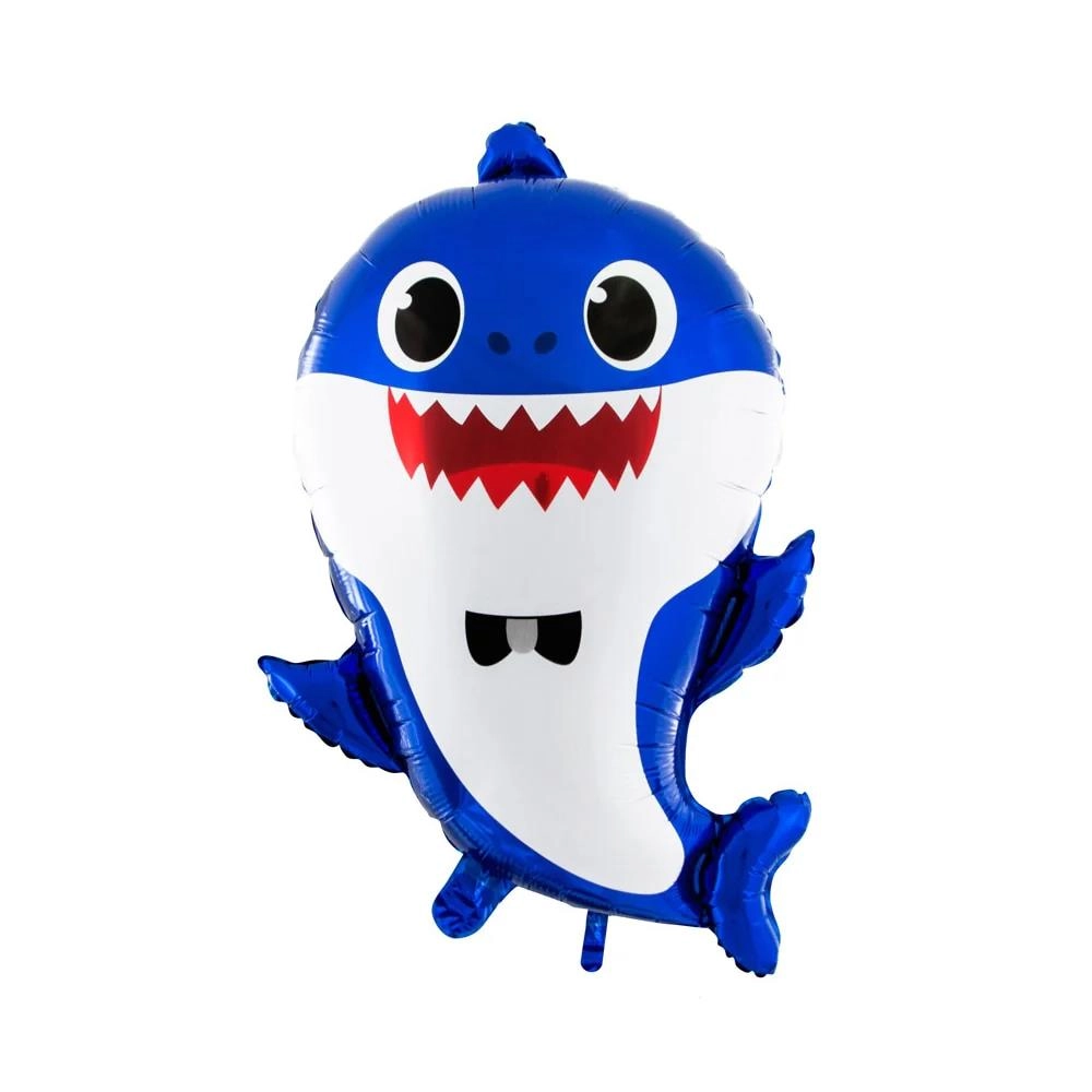 Baby Shark Mavi Temalı Folyo Balon