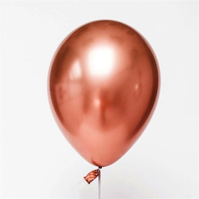 Rose Gold Krom Kaplı Metalik Balon - 50 Adet