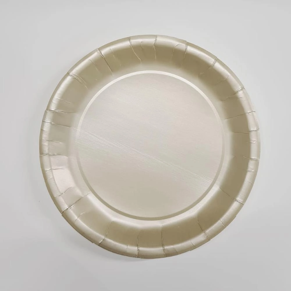 Krem Rengi Karton Tabak 18 cm 8 Adet