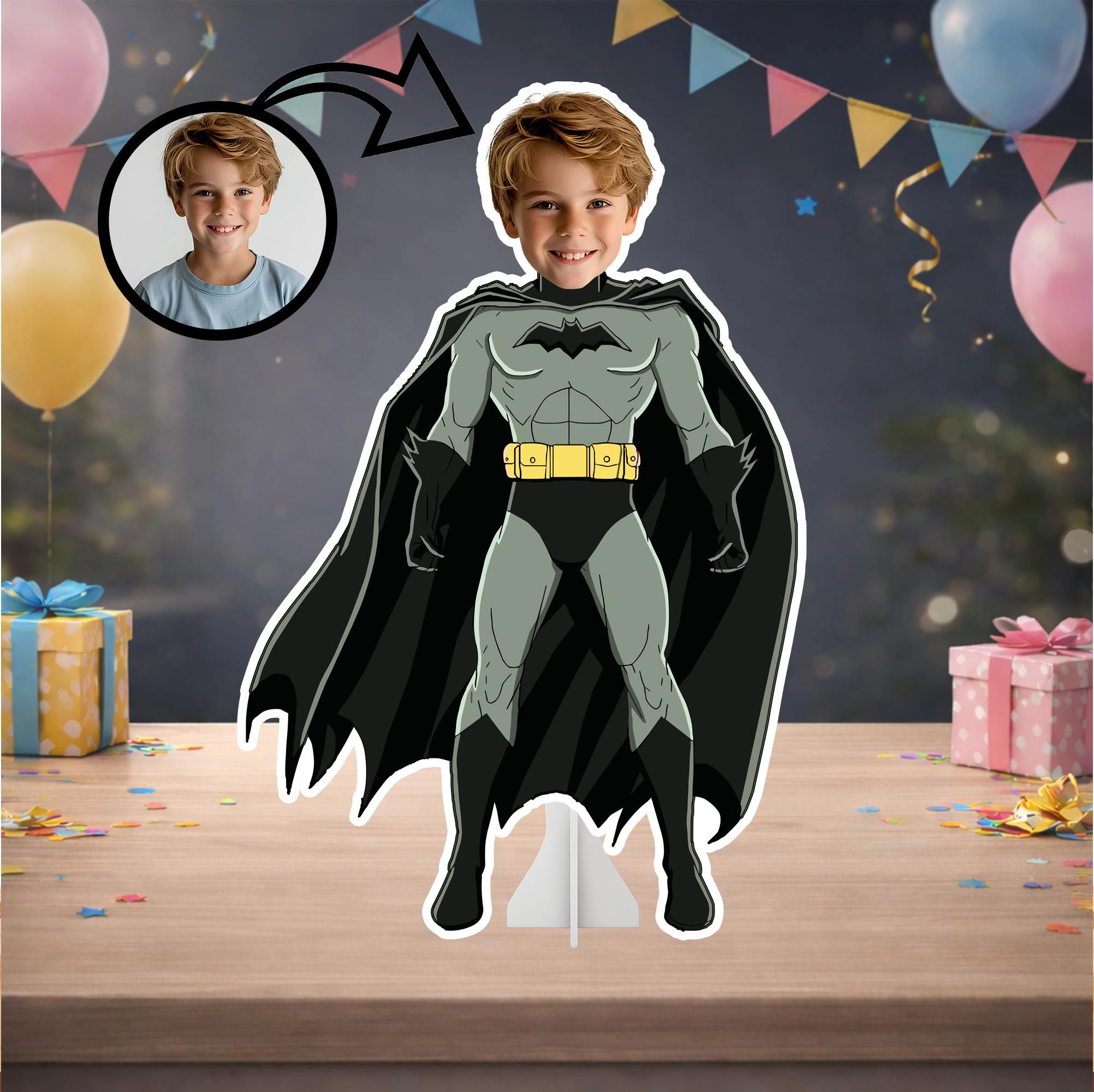 Kişiye Özel Batman Temalı Masa Panosu