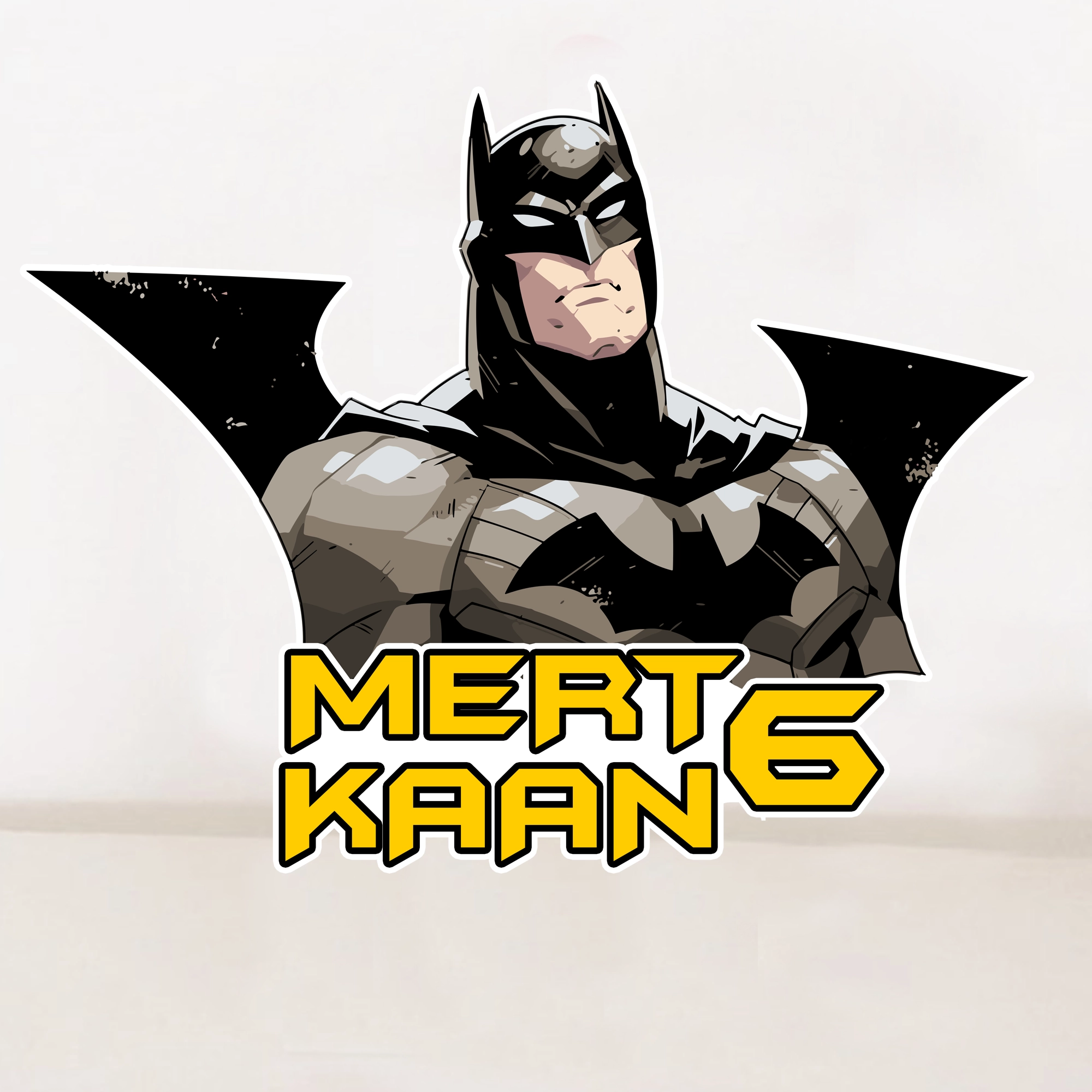 Kişiye Özel Batman Temalı Pano ve Pasta Süsü Seti