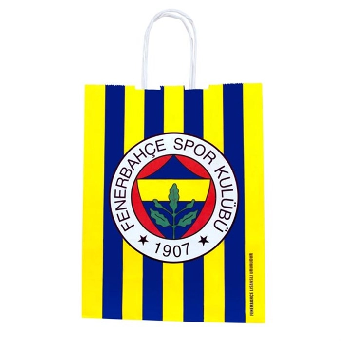 Fenerbahçe Doğum Günü Temalı Karton Hediye Çantası - 1 Adet