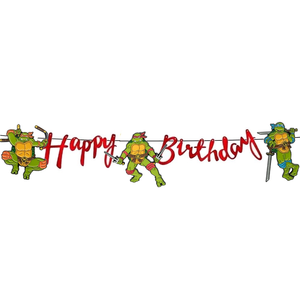 Ninja Turtles Temalı Happy Birthday