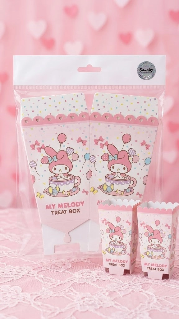Melody Temalı Mısır Kutusu 8 Adet