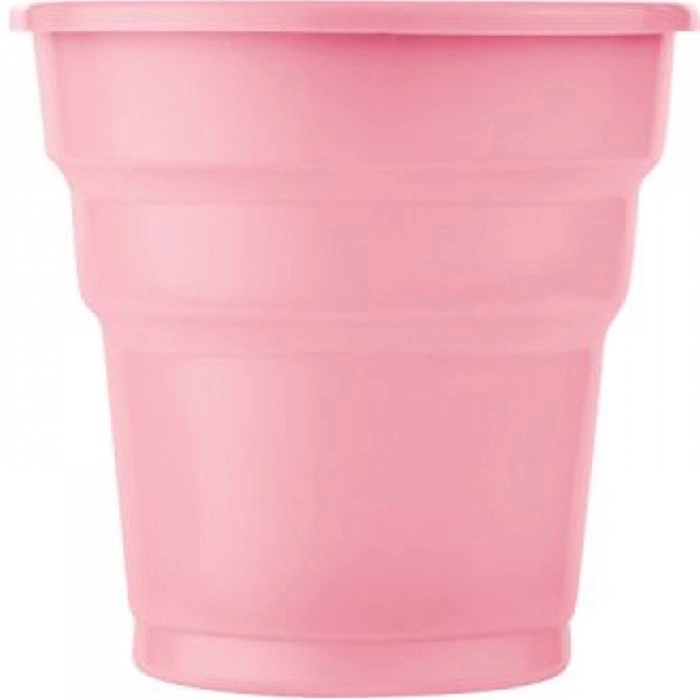 Plastik Pembe Bardak 5 Adet 200 ml