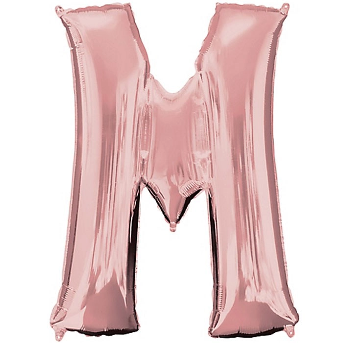 M Harfi Rose Gold Folyo Balon 1 Metre