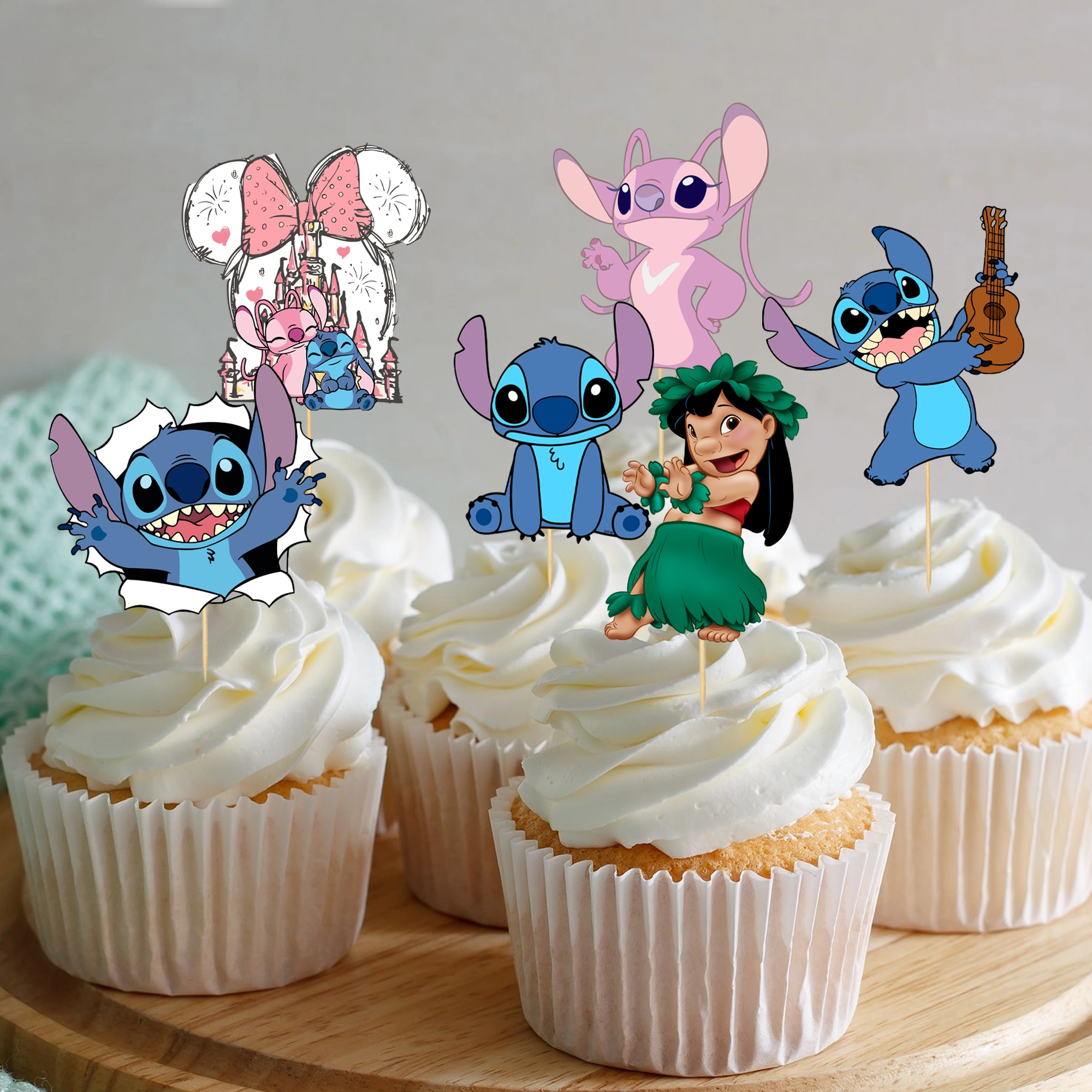 Stitch Temalı Özel Kesim Kürdan 6’lı