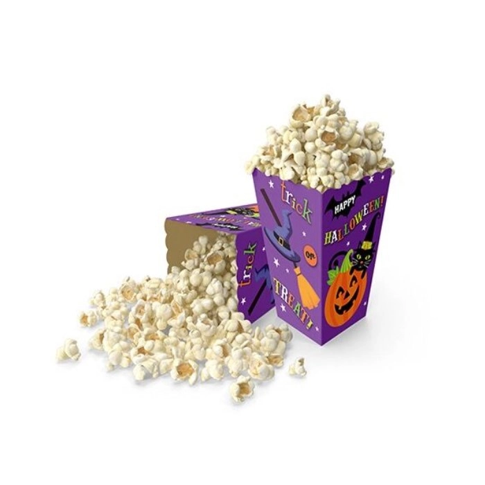 Cadılar Bayramı Halloween Temalı Popcorn Kutusu - 5 Adet