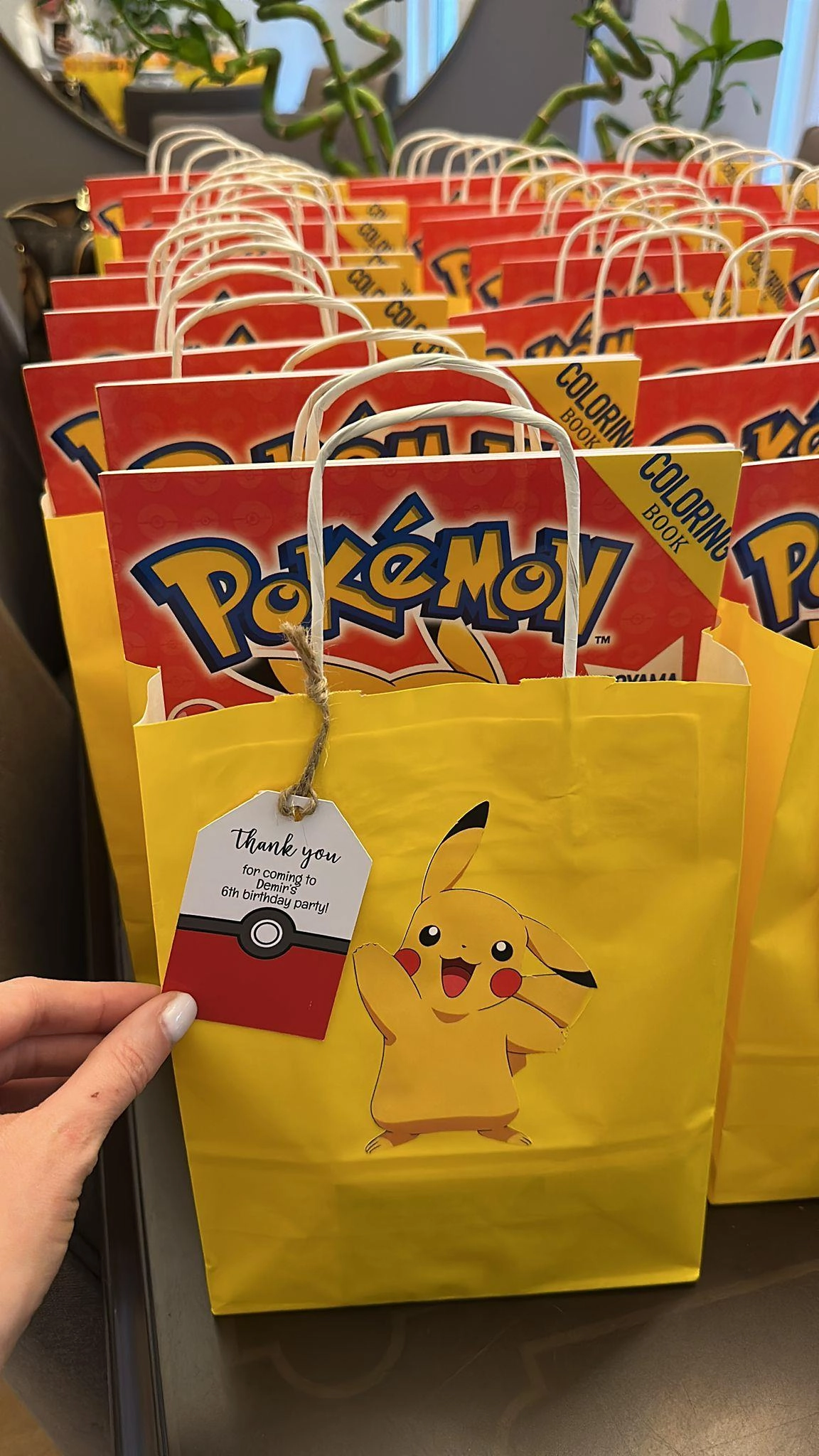 Pokemon Temalı Kişiye Özel Teşekkür Kartı 8’li