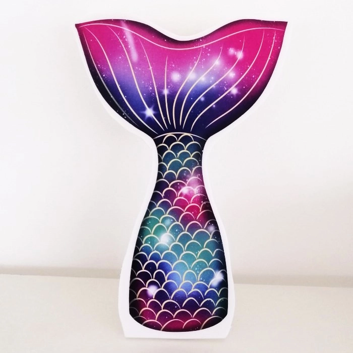 Ayaklı Dekor Pano - Deniz Kızı Kuyruk - 29 cm