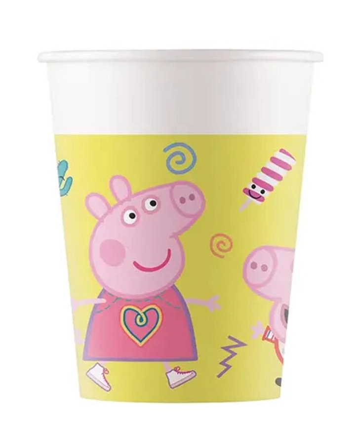 Peppa Temalı Karton Bardak 8 adet