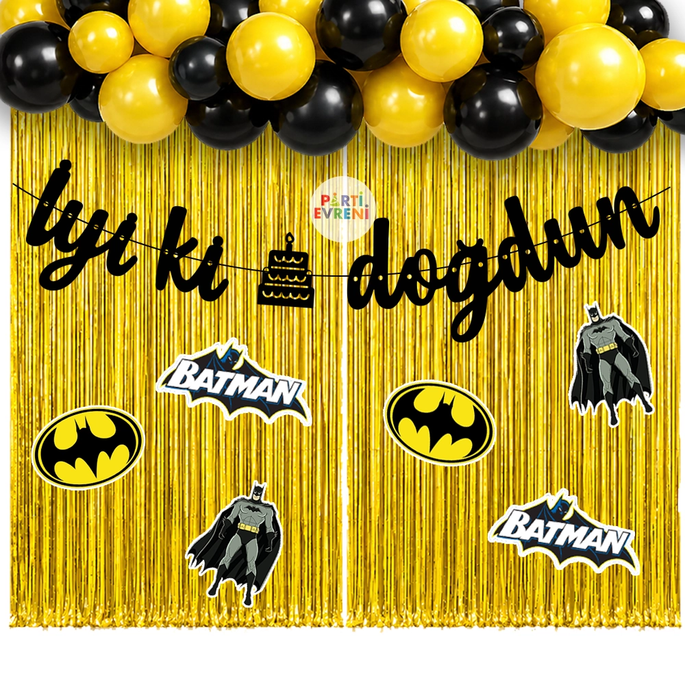 Batman Temalı Arka Fon Süsleme Seti