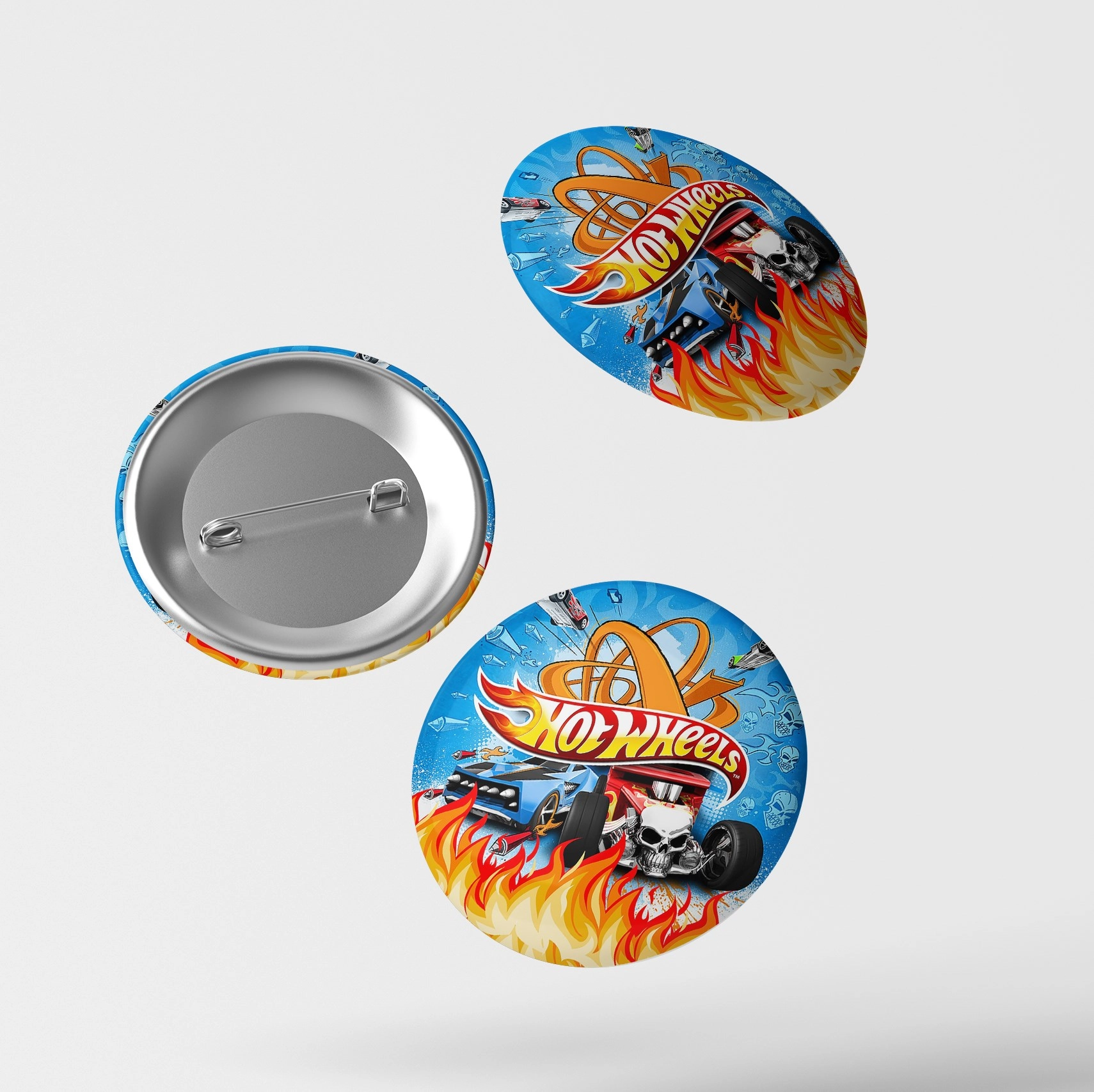 Hot Wheels Temalı İğneli Rozet 1 Adet