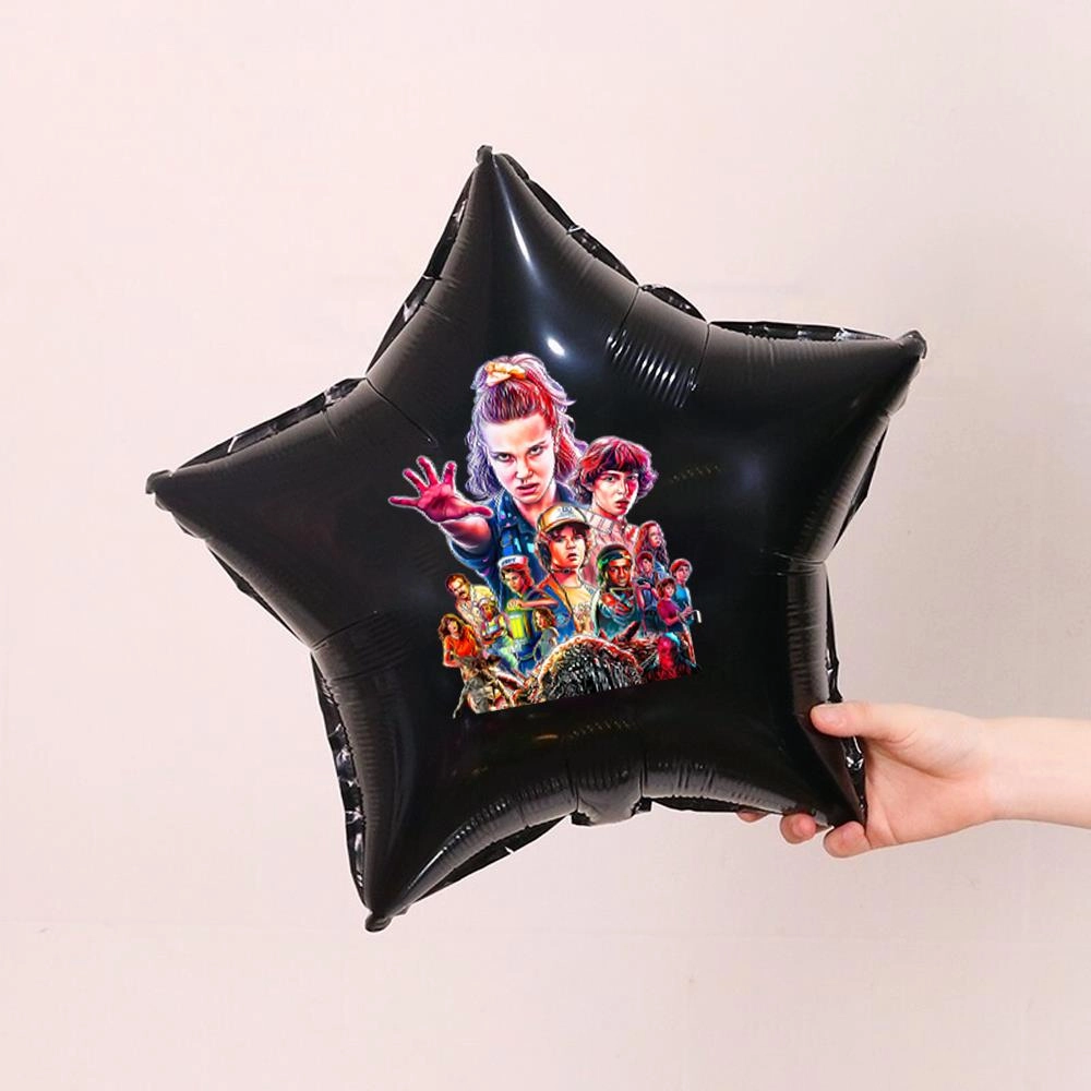 Stranger Things Çıkartmalı Yıldız Folyo Balon